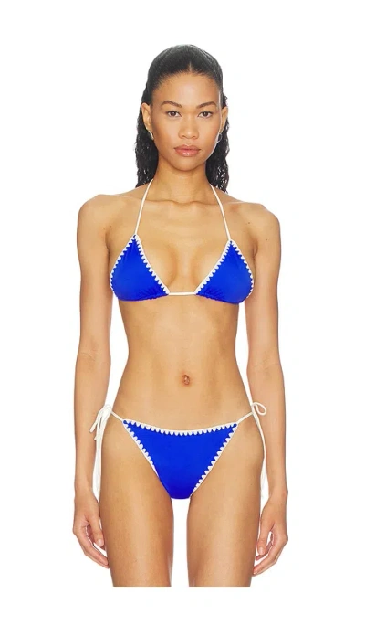 Leslie Amon Lucy Bikini Top In Multi