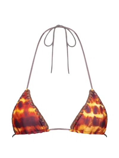 Leslie Amon Lucy Bikini Top In Multi