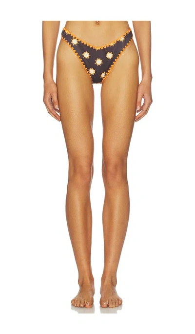 Leslie Amon Maya Sun Bikini Bottom In Black