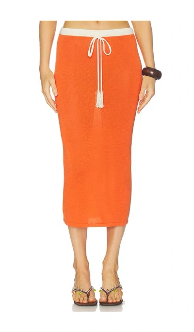 Leslie Amon Noelle Skirt Orange