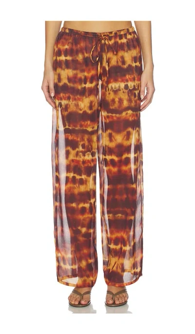 Leslie Amon Olivia Pant In Brown