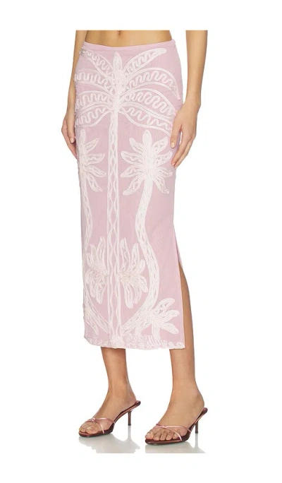 Leslie Amon Phuket Skirt In Pink