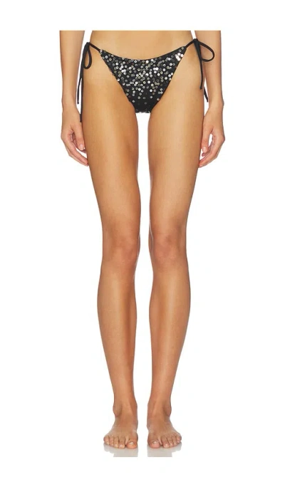 Leslie Amon Scorpio Bikini Bottom In Black