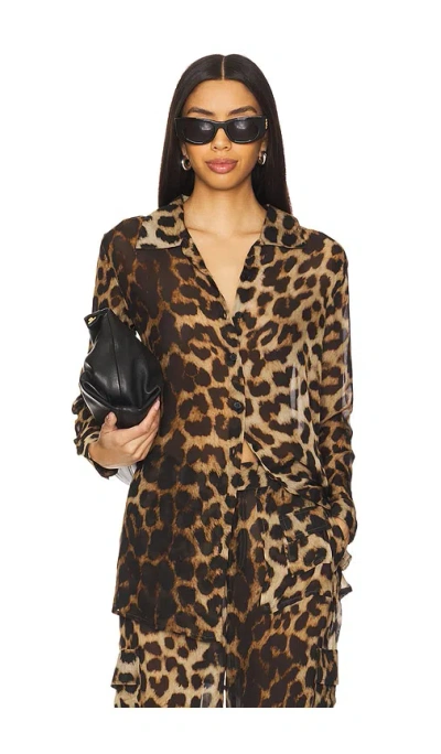 Leslie Amon Timeless Top In Leopard