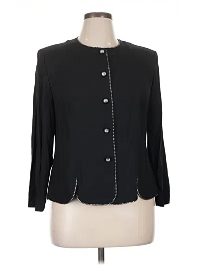 Pre-owned Leslie Fay Blazer Jacket In Black