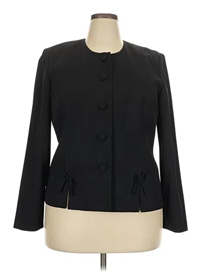 Pre-owned Leslie Fay Blazer Jacket In Black