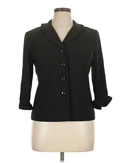 Pre-owned Leslie Fay Blazer Jacket In Black