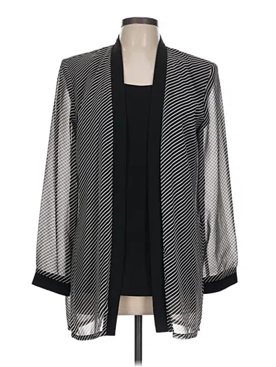 Pre-owned Leslie Fay Blazer Jacket In Gray