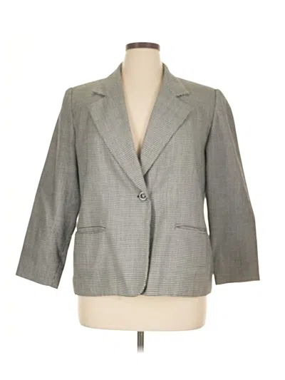 Pre-owned Leslie Fay Blazer Jacket In Gray