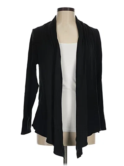 Pre-owned Leslie Fay Cardigan Sweater In Black