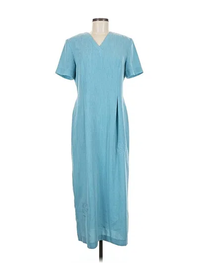 Pre-owned Leslie Fay Casual Dress In Blue