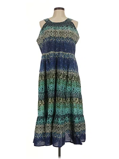 Pre-owned Leslie Fay Casual Dress In Blue