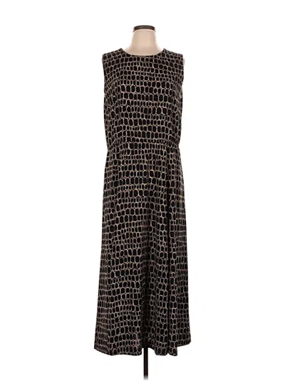Pre-owned Leslie Fay Casual Dress In Brown