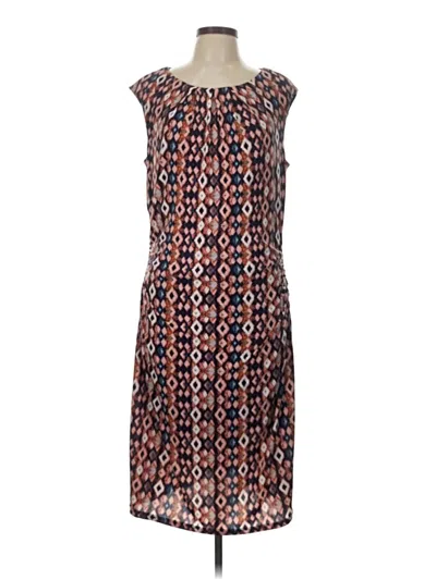 Pre-owned Leslie Fay Casual Dress In Brown