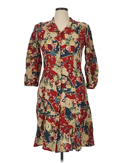 Pre-owned Leslie Fay Casual Dress In Brown