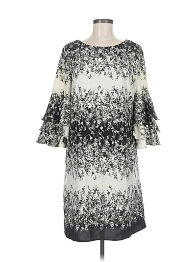 Pre-owned Leslie Fay Casual Dress In Gray
