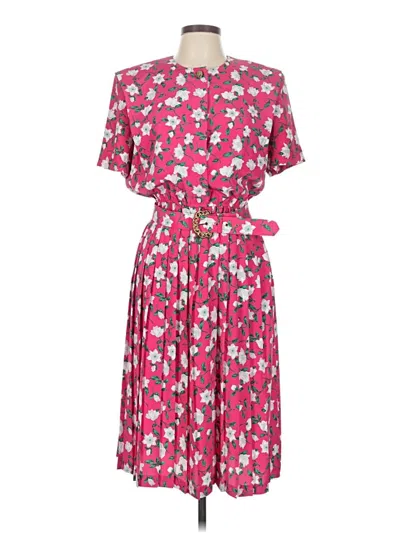 Pre-owned Leslie Fay Casual Dress In Pink