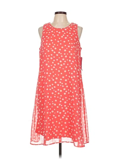 Pre-owned Leslie Fay Casual Dress In Red