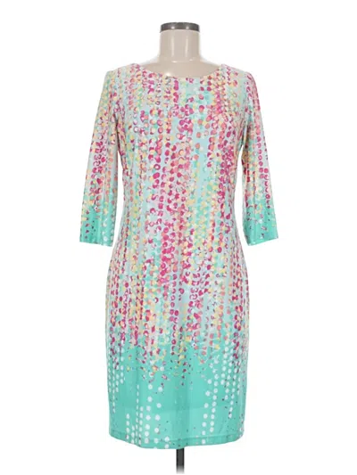 Pre-owned Leslie Fay Casual Dress In Teal