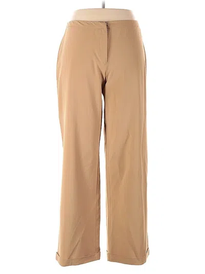 Pre-owned Leslie Fay Casual Pants In Brown