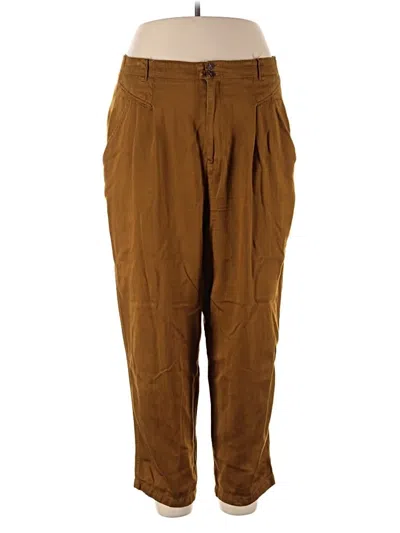 Pre-owned Leslie Fay Casual Pants In Brown