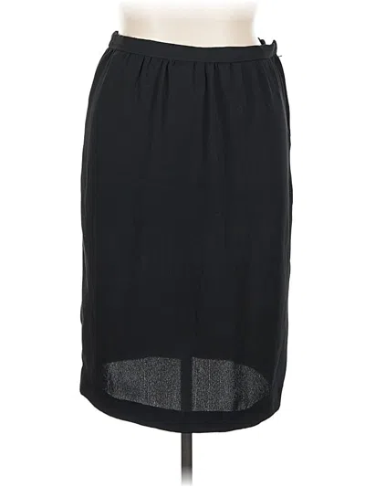 Pre-owned Leslie Fay Casual Skirt In Black