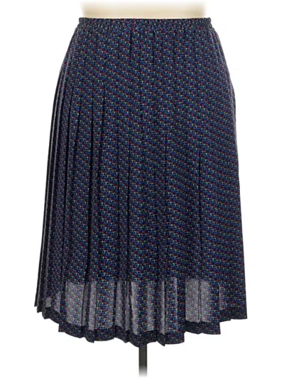 Pre-owned Leslie Fay Casual Skirt In Blue