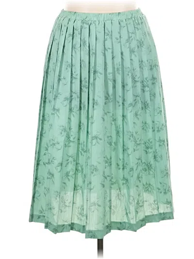 Pre-owned Leslie Fay Casual Skirt In Green
