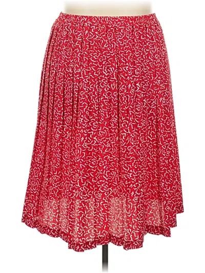 Pre-owned Leslie Fay Casual Skirt In Red