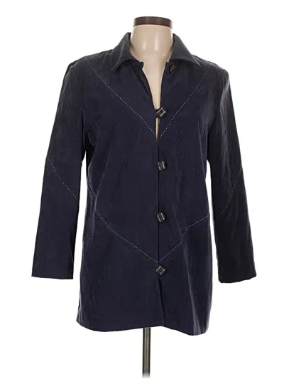 Pre-owned Leslie Fay Coat In Blue