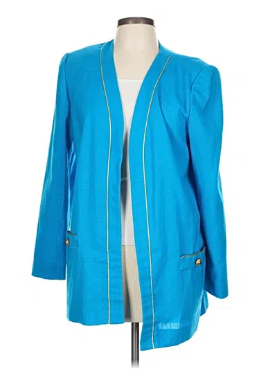 Pre-owned Leslie Fay Coat In Blue