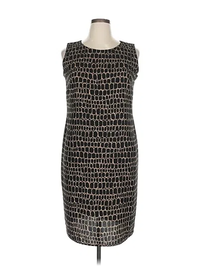 Pre-owned Leslie Fay Cocktail Dress In Black
