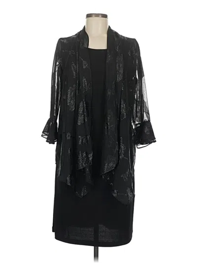 Pre-owned Leslie Fay Cocktail Dress In Black