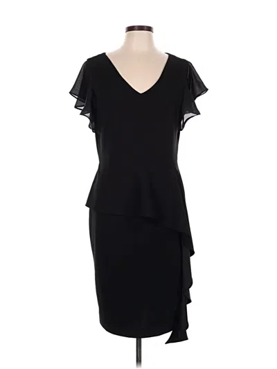 Pre-owned Leslie Fay Cocktail Dress In Black