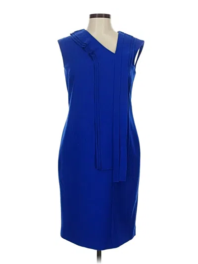 Pre-owned Leslie Fay Cocktail Dress In Blue