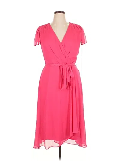 Pre-owned Leslie Fay Cocktail Dress In Pink