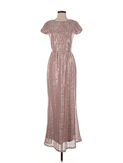 Pre-owned Leslie Fay Cocktail Dress In Silver