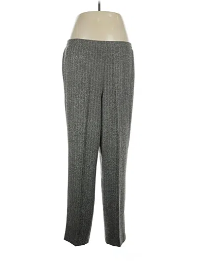 Pre-owned Leslie Fay Dress Pants In Gray