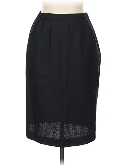 Pre-owned Leslie Fay Formal Skirt In Black