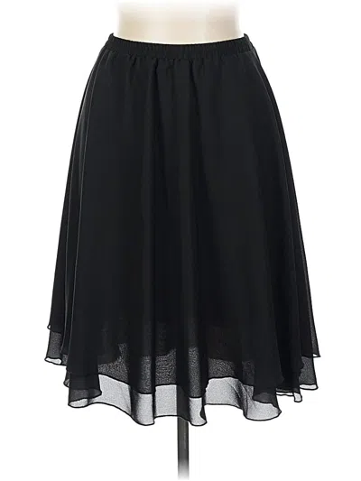 Pre-owned Leslie Fay Formal Skirt In Black
