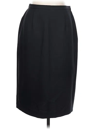 Pre-owned Leslie Fay Formal Skirt In Black