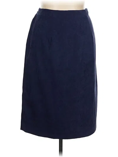 Pre-owned Leslie Fay Formal Skirt In Blue