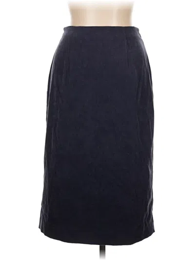 Pre-owned Leslie Fay Formal Skirt In Gray