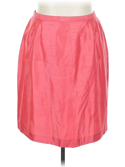Pre-owned Leslie Fay Formal Skirt In Pink