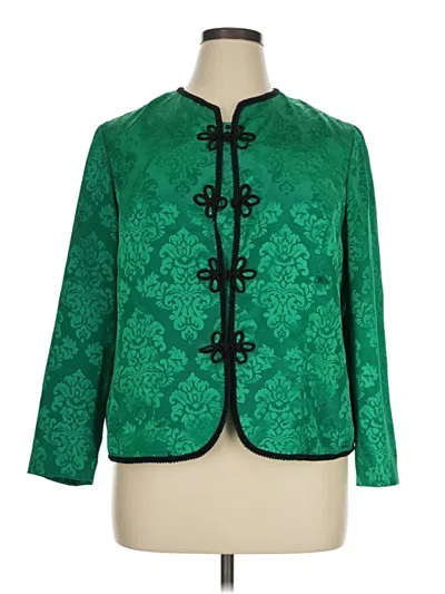 Pre-owned Leslie Fay Jacket In Green