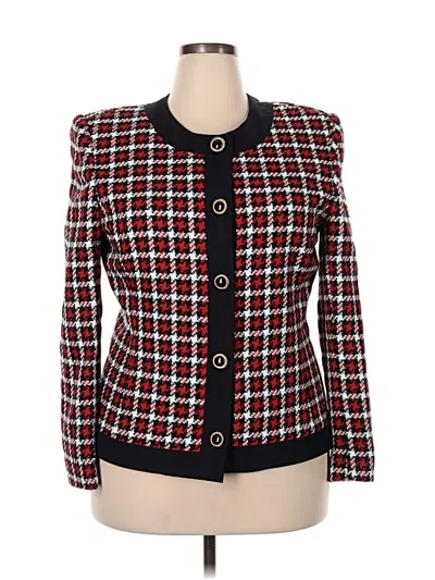 Pre-owned Leslie Fay Jacket In Red