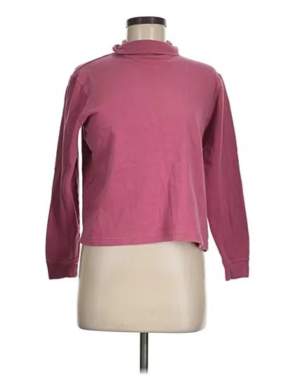 Pre-owned Leslie Fay Turtleneck Sweater In Pink