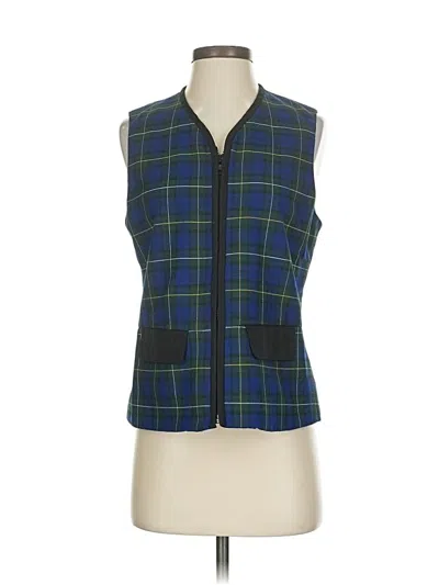 Pre-owned Leslie Fay Vest In Blue