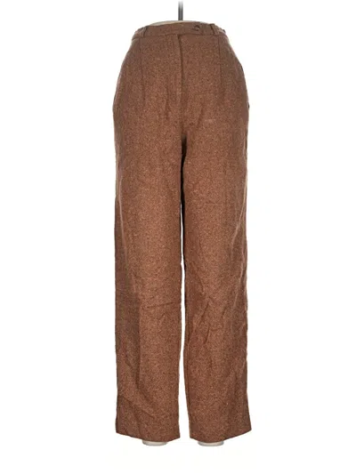 Pre-owned Leslie Fay Wool Pants In Brown