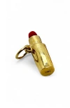Leslie Paige Jumbo Lipstick Charm In Gold